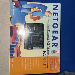 Netgear FA-310TX Fast Ethernet PCI Adapter Card 10/100 Mbps NEW FACTORY SEALED - Picture 1 of 2