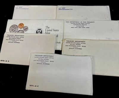 Lot Of   7 U.S. Mint Uncirculated Coins 1970Thru 1992 - Image 1 of 4