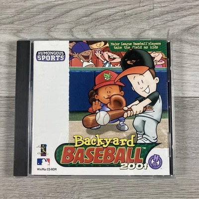 Backyard Baseball 2001 CD PC Humongous Sports Video Game CD-ROM Vintage - Image 1 of 3