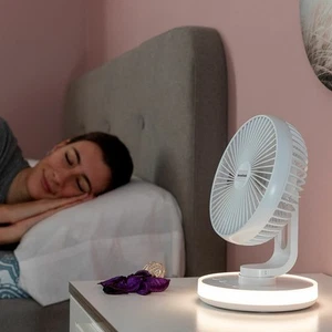 Ventilador de Escritorio Recargable con LED FanLed InnovaGoods Ø6,6'' 4000 mA - Imagen 1 de 10