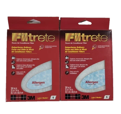 Filtrete Room Air Conditioner Filter 2 packs 360 square inches - Image 1 of 4