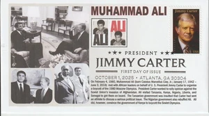 6° Cachets 6043 President Jimmy Carter with Boxing Legend Muhammad Ali - Picture 1 of 1