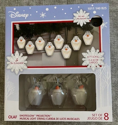 Disney Frozen OLAF Canto Musical 8 Pies Cuerda de Luz Proyección Emoteglow Foto 1 de 4