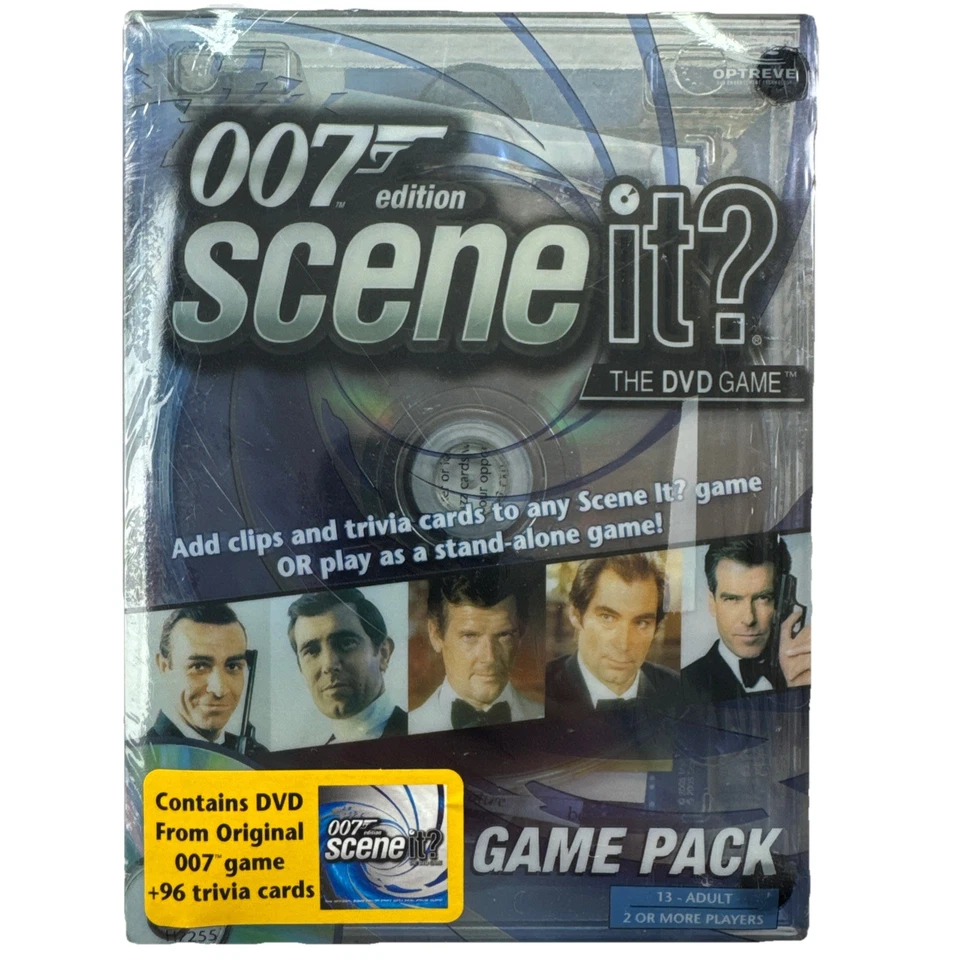 SCENE IT 007 JAMES BOND EDITION GAME PACK DVD + TRIVIA CARDS 2005 NEW SEALED - Image 1 of 3