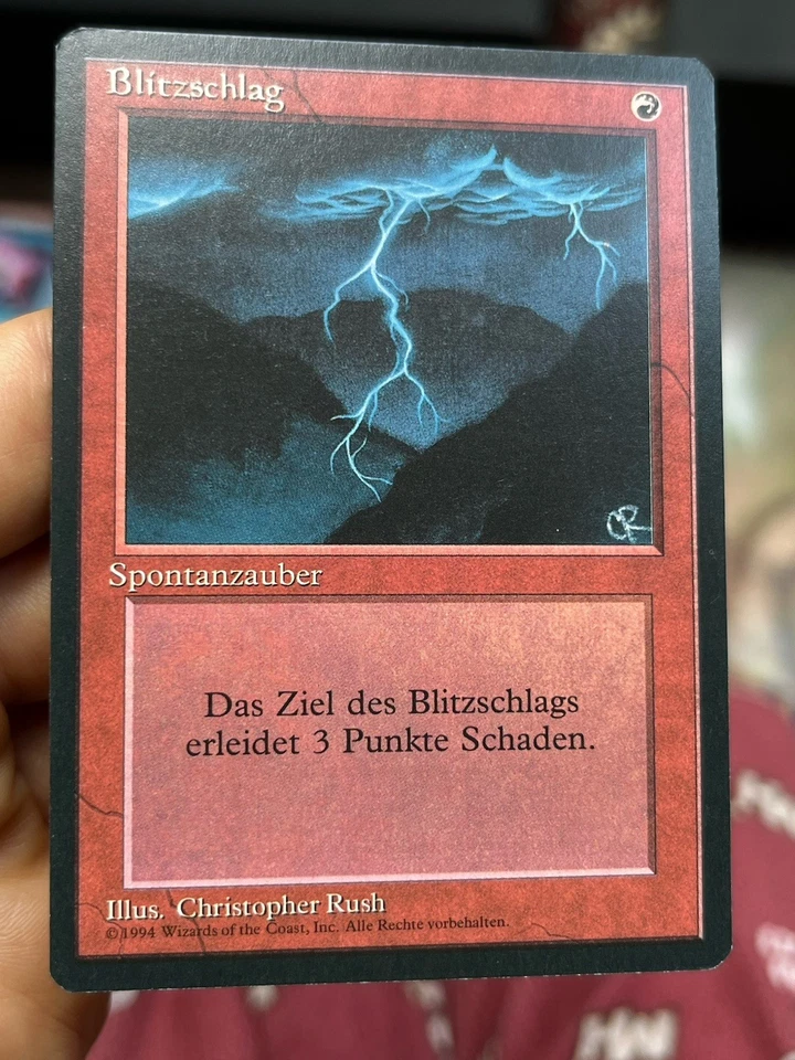 German FBB • Lightning Bolt • Pack Fresh • Mtg (1832) - Image 1 of 4