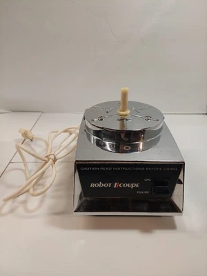 Robot Coupe Food Processor RC 2B Base Motor ONLY Chrome France Heavy Duty Tested - Image 1 of 4