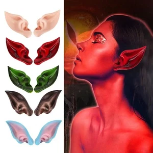 1pair Elven Ears Elf Ears Carnival Dress up False Ears Fairy Role Play - Picture 1 of 14