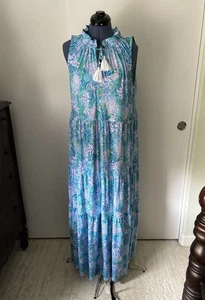 Lilly Pulitzer Damen Malone Maxikleid Größe L - Bild 1 von 7