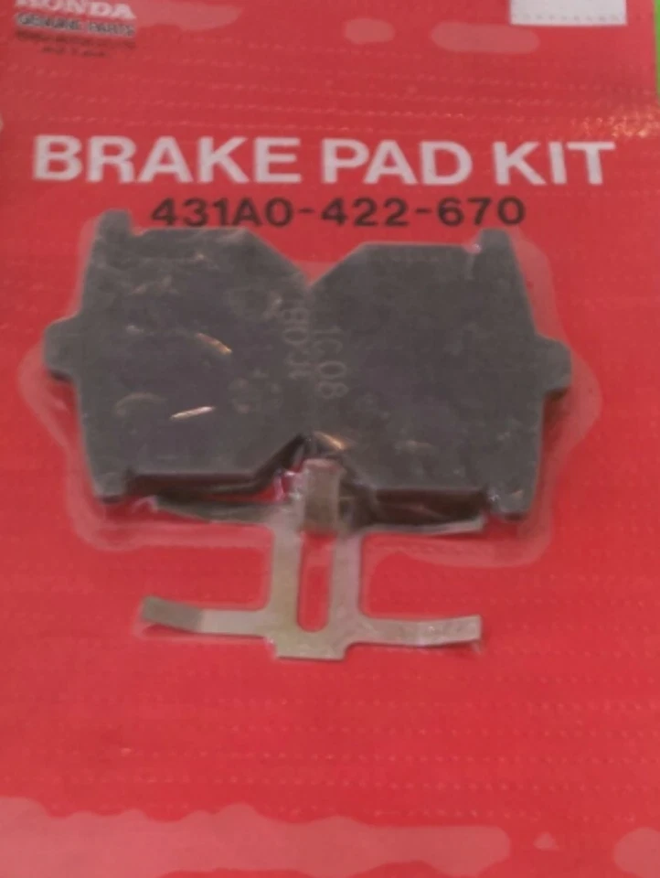 Par de pastillas de freno delanteras Honda CBXA Super Sport 1979 OEM 431A0-422-670 Foto 1 de 1