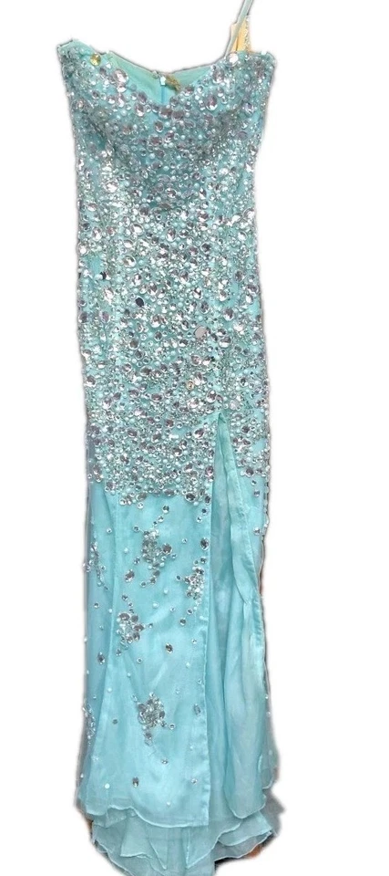 Jovani Elegant Prom Formal Sequined Sleeveless Strapless Gown  Size 2 Vintage - Image 1 of 4