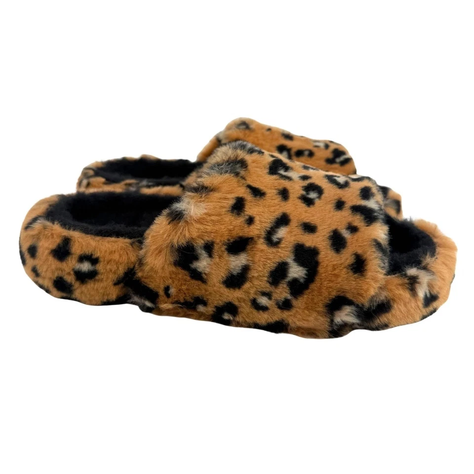 Crocs Classic Leopard Fur Slide Leopard / Black M9/W11