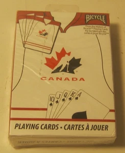 Tarjetas de juego marca BICYCLE 2010 ¡¡Temáticas Canadian Hockey!! ¡NUEVO en envoltura para violonchelo!! - Imagen 1 de 2