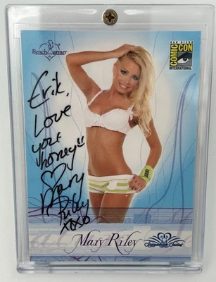 Mary Riley Bench Warmer SDCC San Diego Comicon - Signed Autograph Card 2008 - Image 1 of 2