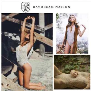Daydream Nation Women's Strangers Bodysuit Tan NWT Small - Picture 1 of 11