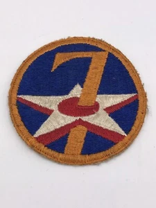 Original WWII USAAF U.S. ARMY 7th AIR FORCE CUT EDGE FULL COLOR PATCH No Glow - Picture 1 of 2