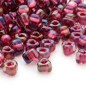 100 Miyuki Glass Triangle Seed Beads 5/0 Inside Color Two Tone Lined Beads - Picture 1 of 64