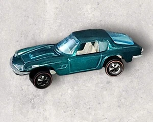 1970 HOT WHEELS REDLINE MASERATI MISTRAL IN TEAL WITH WHITE INTERIOR Very Nice! - Picture 1 of 16
