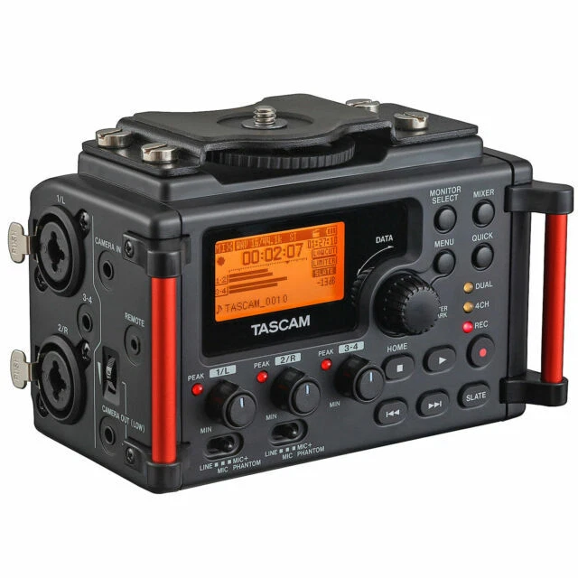 TASCAM DR-60DMKII Portable Recorder for DSLR Cameras - Black