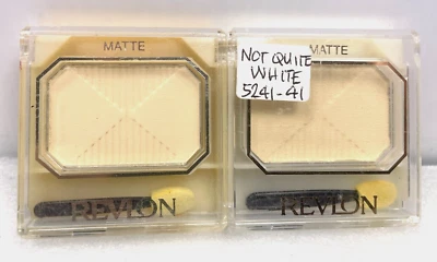 (2) REVLON Custom Eyes Eye Shadow- NOT QUITE WHITE  *VINTAGE ORIGINAL SOLD AS-IS - Image 1 of 4