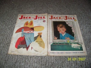 lot of {2} vintage childern's magazines {jack and jill} - Bild 1 von 1