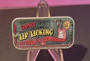 Vintage Lip Licking Balm Slider Top Tin Assorted Flavors YUM! Pink Lemonade - Picture 1 of 1