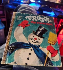 ☃️ "FROSTY THE SNOWMAN" 35th Prnt Christmas Children’s A Little Golden Book 1950 - Picture 1 of 8