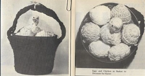 Easter Basket, Eggs, & Chick crochet pattern instructions - Picture 1 of 1
