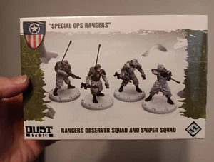 Dust Tactics Allied Rangers Observer and Sniper Squad FFG Special Ops Studios - Picture 1 of 2