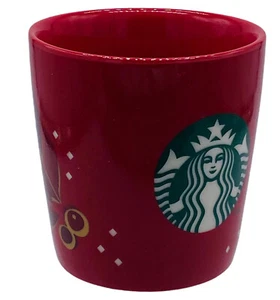 Starbucks Red Demi Espresso Shot Taster Navidad Acebo Berry Muérdago Taza 3 Oz - Imagen 1 de 5