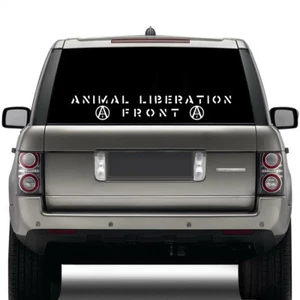 Animal Liberation Front Die Cut Vinyl Sticker - Decal Car Rights Vegan Welfare - Picture 1 of 8