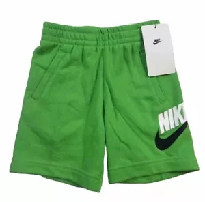 Nike Toddler Boy Size 3T Shorts Sportswear Club Fleece Terry Shorts Green NEW - Picture 1 of 7