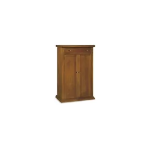 Shoe Cabinet Closet Mobile TV Walnut Dark Art Povera Classic - Picture 1 of 9