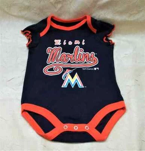 Miami Marlins Baby Girl One Piece Outfit 3-6 Months Size MLB - Picture 1 of 4