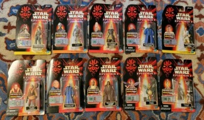 ¡NUEVO! Hasbro Star Wars Episodio I Lote de 10 Figuras - Mace Windu C-3PO Tarro Tarro A6 Foto 1 de 4