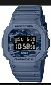 Casio Men's Camouflage Blue Grey Digital Resin Strap Watch DW5600CA-2 - Picture 1 of 1