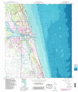 Jupiter, FL, Topographic Map, 1948, USGS – Premium Matte Print – Historic FL Coa - Picture 1 of 1