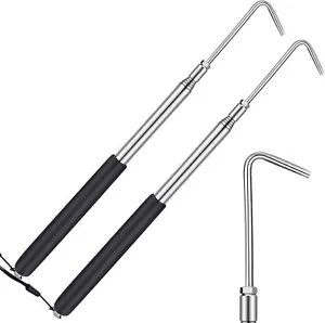 2 Pcs 11.42 to 42.72 RV Awning Rod Opener Easy Reach Telescopic Puller RV Awning - Picture 1 of 3