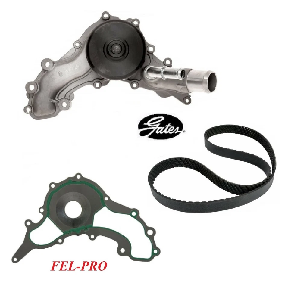 Bomba de agua del motor Gates y correa serpentina y junta para cargador Dodge 3,6 L 2014-2018 Foto 1 de 1