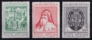 VATICAN CITY . 1972 Johannes Bessarione (528-30) . Mint Never Hinged - Picture 1 of 1