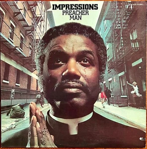 IMPRESSIONS - PREACHER MAN - LP USA 1973 - CRS 8016 - NM/VG+ - Picture 1 of 4