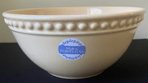 F P Home Ciotola di miscelazione grande rotonda ceramica rosa pesca 10"" Made Portugal - Foto 1 di 2