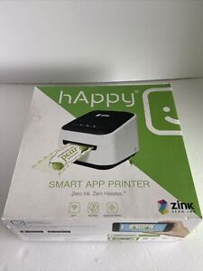 Wireless Zink Happy Smart App Printer Zero Ink Technology iPhone / Android.