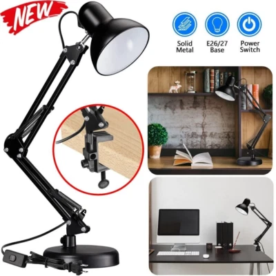 LED Desk Lamp Adjustable Swing Arm Lamp with Clamp Eye-Caring Reading Desk Light - Image 1 of 4