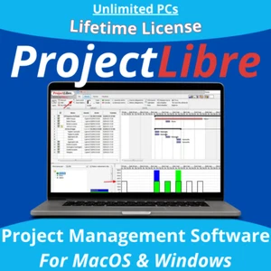 Software de gestión de proyectos diagramas de Gantt seguimiento de tareas líneas de tiempo de proyectos USB/DVD - Imagen 1 de 10