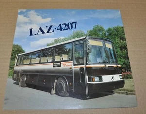 Folleto de exportación soviético LAZ 4207 autobús ruso URSS España - Imagen 1 de 3