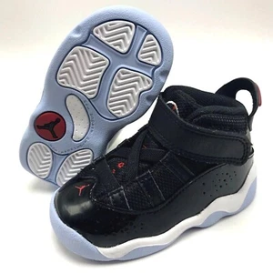 *NEW* TODDLER KIDS NIKE AIR JORDAN 6 Rings (TD) Black ( 323420 064 ) - Picture 1 of 6
