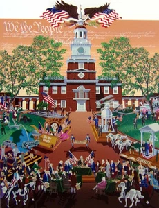 Melanie Taylor Kent "We the People Thanksgiving" Hand Signed Limited Edition Art - Picture 1 of 4
