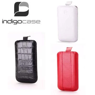 INDIGOCASE IPHONE 4 4S 5 5S GENUINE LEATHER UNIVERSAL POUCH CASE COVER  - Image 1 of 3