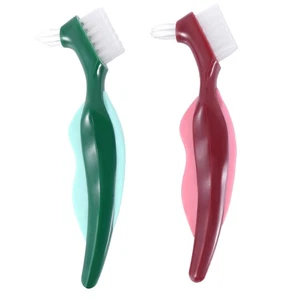 Brosse à Dents pour ProthèSes Dentaires Rigides 2 PièCes, Brosse de Nettoya6992 - Imagen 1 de 10