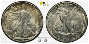 1944-S Walking Liberty Half Dollar PCGS MS65+ Plus - Picture 1 of 5